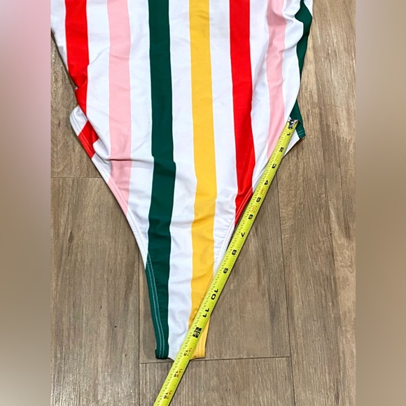 Shein-One Piece Striped Swimsuit-Women's Size: Extra Large-Color: Multi-NEW!! - Picture 8 of 11